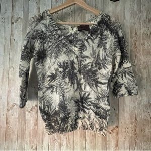 Anthro Guinevere mohair/wool/lane sweater 3/4sleeve size M